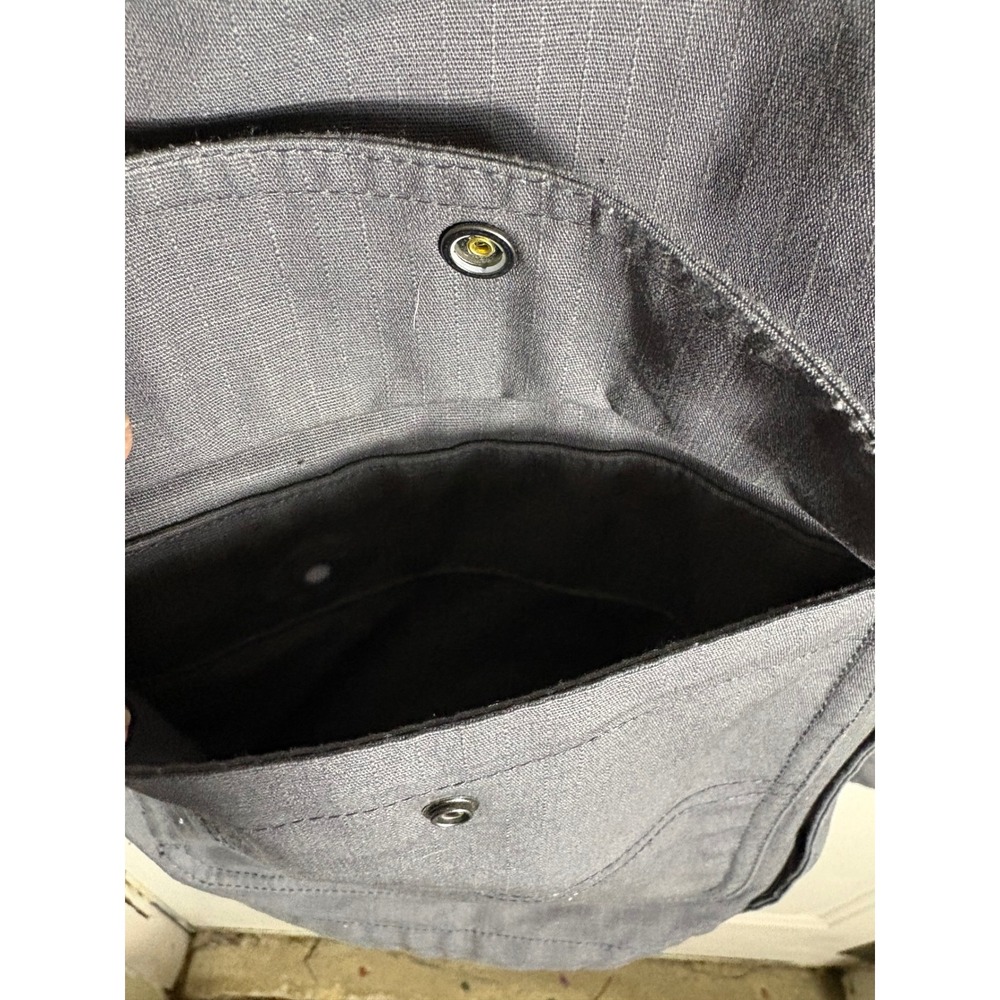 Vans Off The Wall Ripstop Field Jacket Mens Medium Grey Invisible Stowaway Hood - Picture 6 of 15
